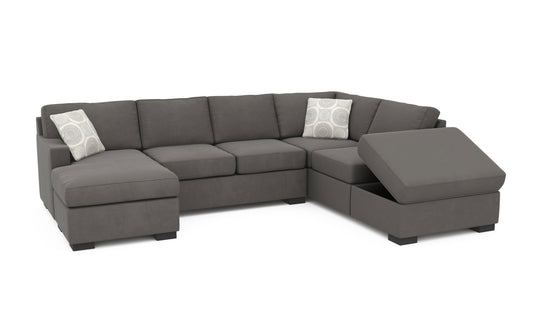 146 2 Piece Sectional Stellar Smoke
