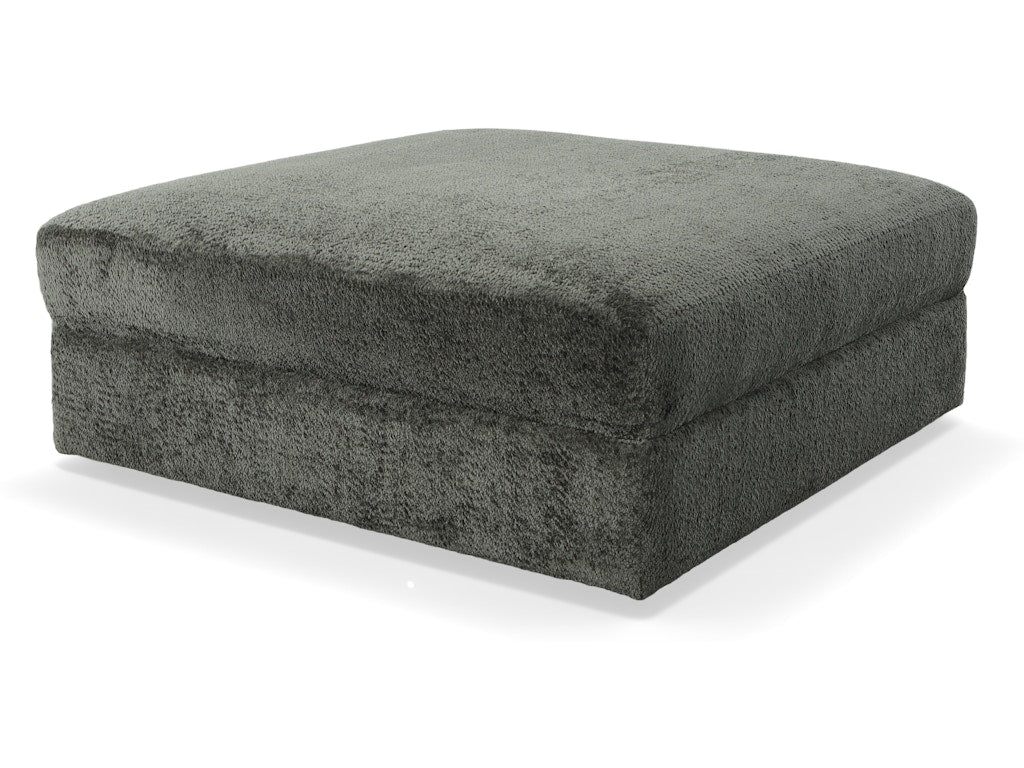 90967 XL Square Cocktail Ottoman Puppy Charcoal