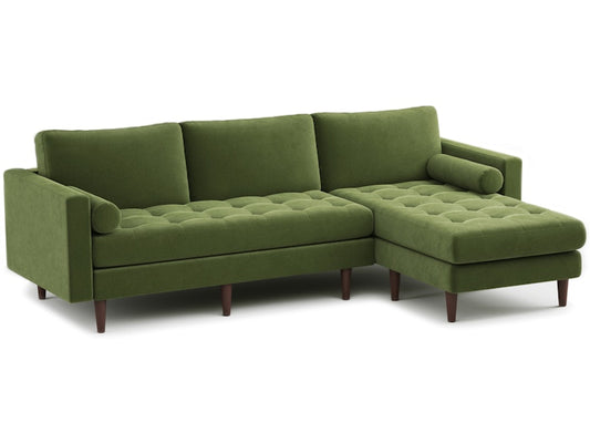 63333 Sofa Chaise Vintage Moss