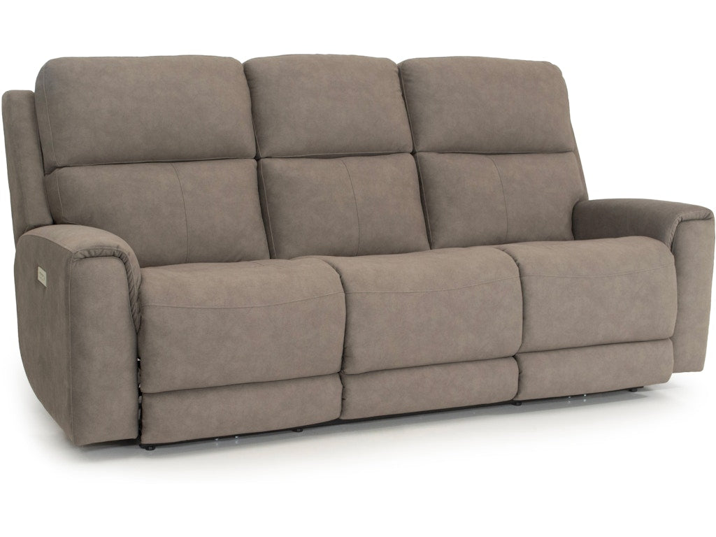 88951B Power Headrest and Lumbar Reclining Sofa Weekend Walks Shitake