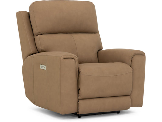 73053B Dual Power Headrest and Lumbar Recliner Grandview Wheat