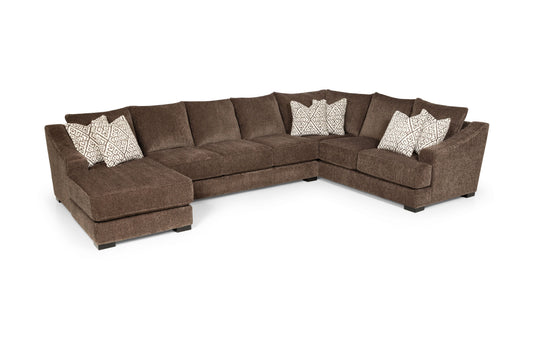 376 3 Piece Sectional Lux Iron