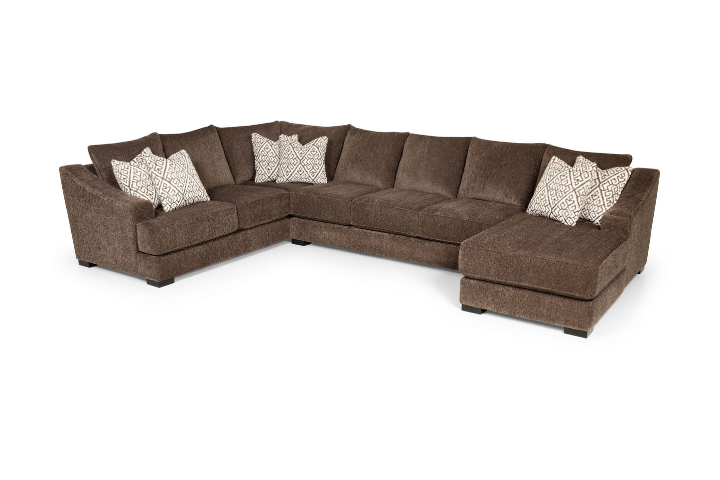 376 3 Piece Sectional Lux Iron