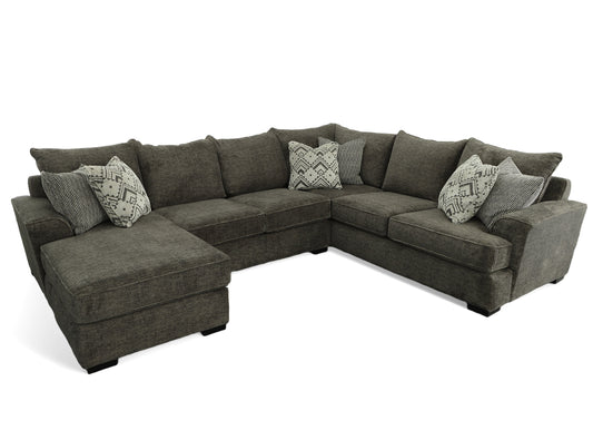 515 2 Piece Sectional Polar Dark Grey