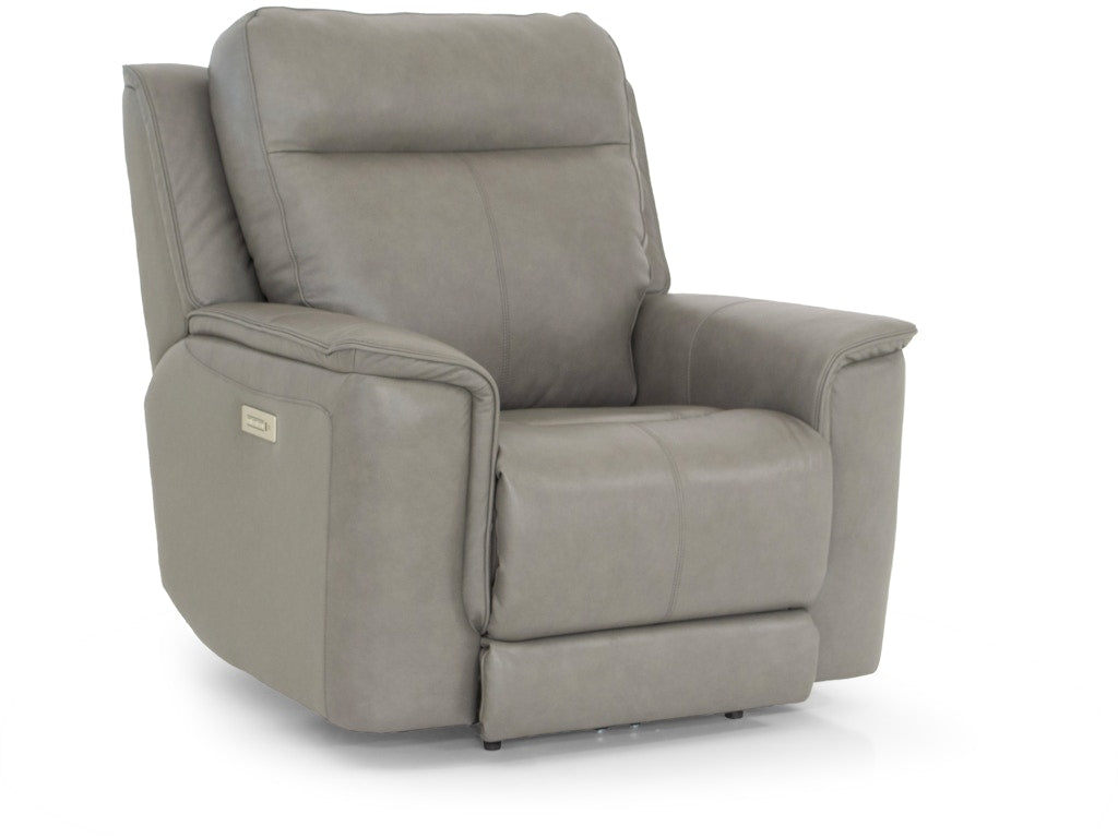 72853B Power Headrest and Lumbar Recliner Sidekick Grey