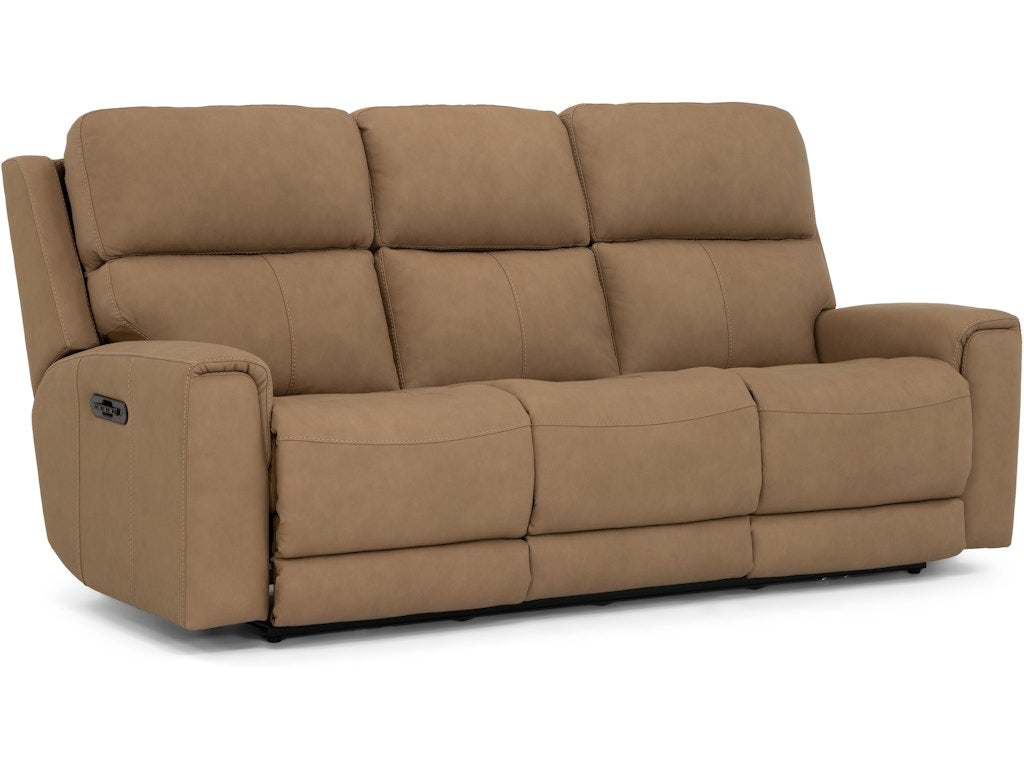 73051B Power Headrest and Lumbar Reclining Sofa Grandview Wheat